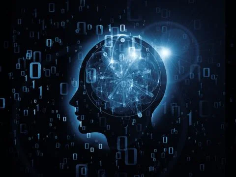 Mind Atoms Stockillustratie