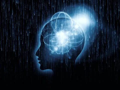 Mind Atoms Stockillustratie