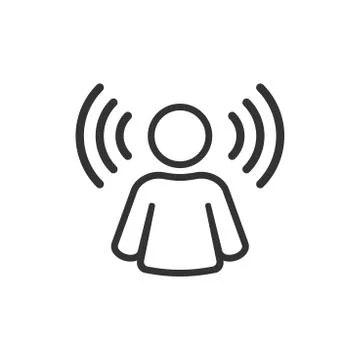 Mind awareness icon in flat style. Idea human vector illustration on white is Stock Illustration