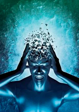 Mind blowing Ilustração Stock