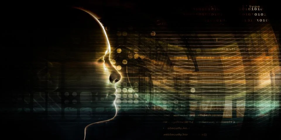 Mind Brain Code Stock Illustration