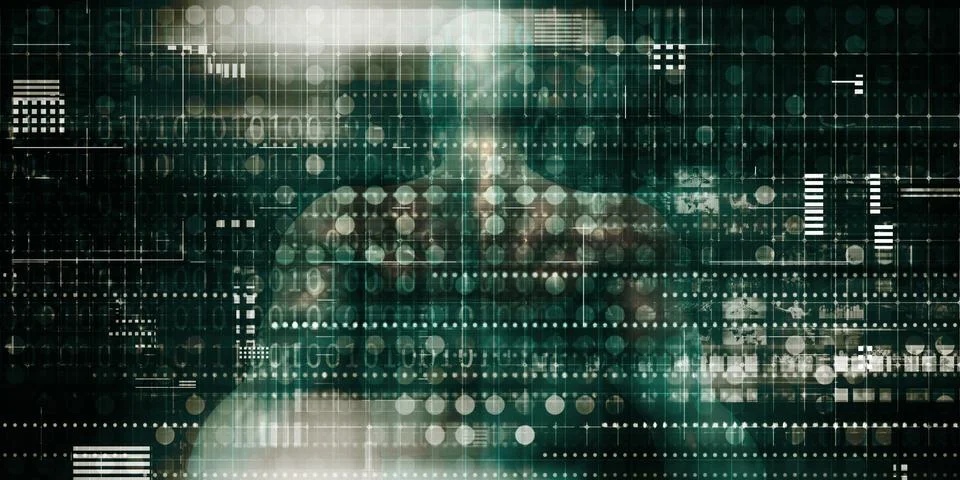 Mind Brain Code Stock Illustration