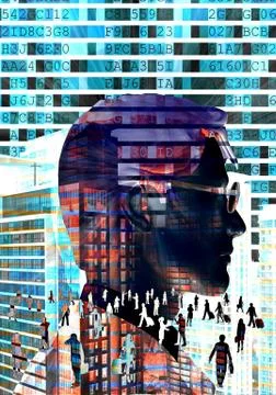 In the mind of businessman Stock Illustration
