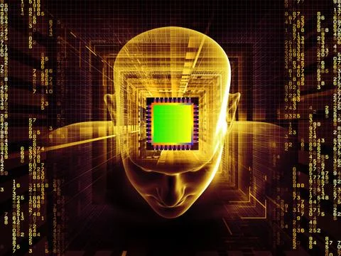 Mind Chip Stock Illustration