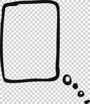 Mind clouds templates set. Different shapes, hand drawn. convey emotions, i.. イラスト素材