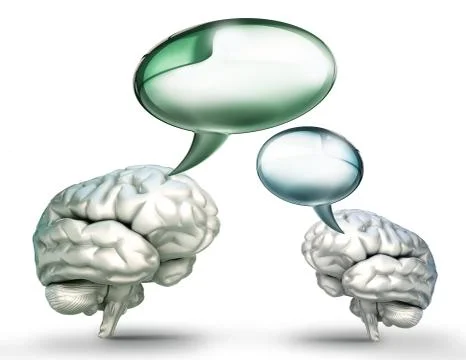 Mind communication talk conceptual image Stock Illustration