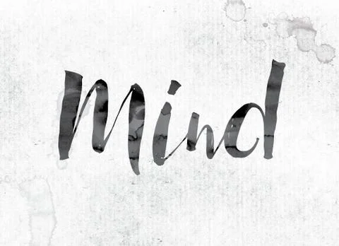 Mind Concept Painted in Ink Stock Illustration