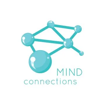 Mind Connection Logo Science Design イラスト素材