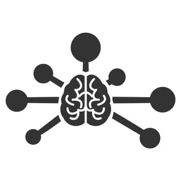 Mind Control Links Vector Icon イラスト素材