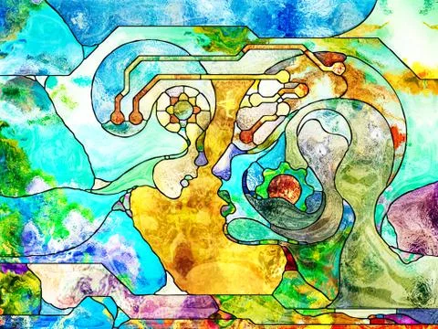 Mind Download Stock Illustration