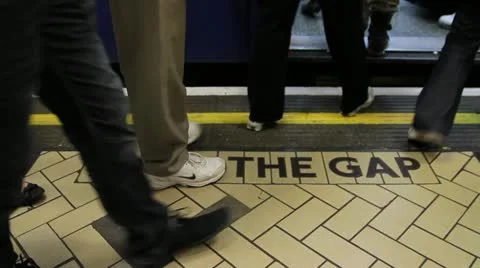 Mind the gap close - HD Stock Footage 22308967