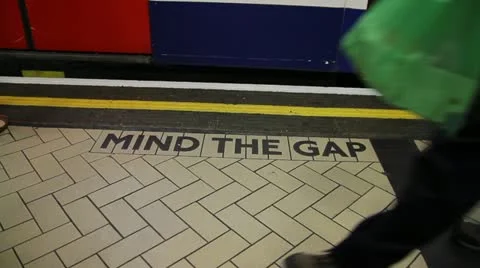 Mind the gap - HD Stock Footage 22308945