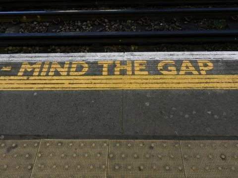 Mind the Gap Stock Photos