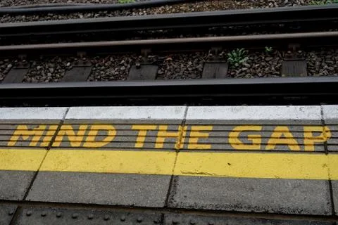 Mind the gap Stock Photos