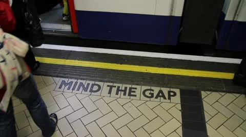 Mind the gap wide - HD Stock Footage 22310250