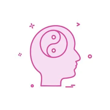 Mind icon design vector Stock Illustration