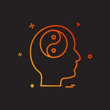 Mind icon design vector Stock Illustration