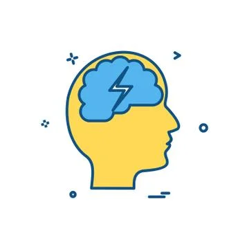 Mind icon design vector Stock Illustration