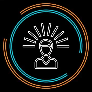 Mind icon. Logo element illustration. Stock Illustration