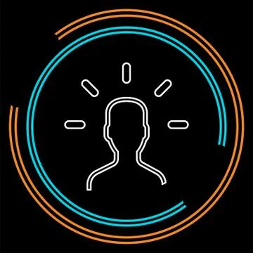 Mind icon. Logo element illustration. Stock Illustration