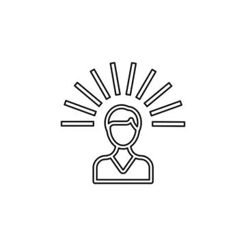 Mind icon. Logo element illustration. Stock Illustration