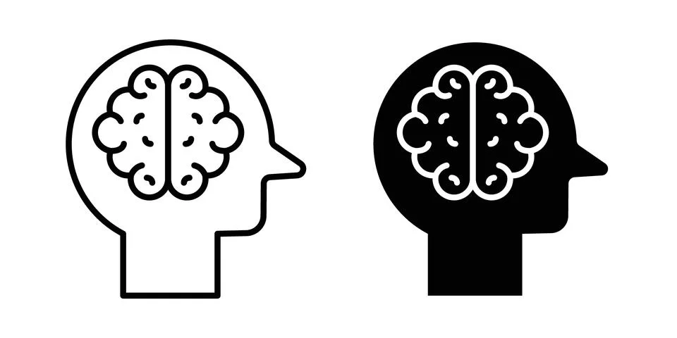 Mind icon vector, symbol, logo illustrations Stock Illustration
