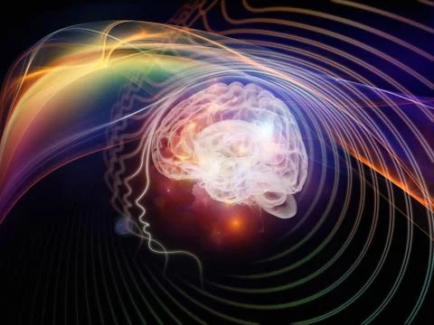 Into the Mind Stock Illustration