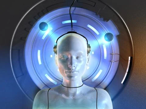 Mind interface Stockillustratie