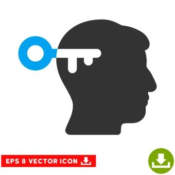 Mind Key Vector Eps Icon イラスト素材