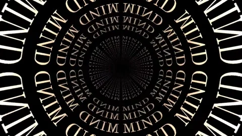 MIND Keyword Animation, 3D Background Loop. Meditation &amp; mindfulness concept. Stock Footage 252080679