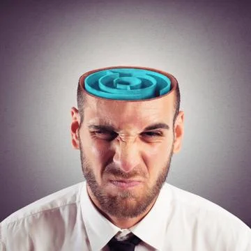 Mind labyrinth 스톡 사진
