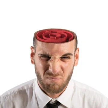 Mind labyrinth 库存照片