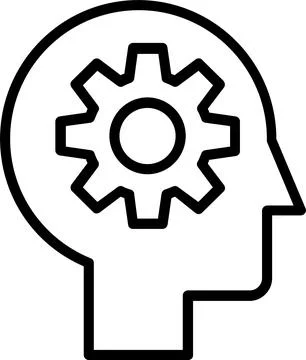 Mind Line Icon Design Stock Illustration
