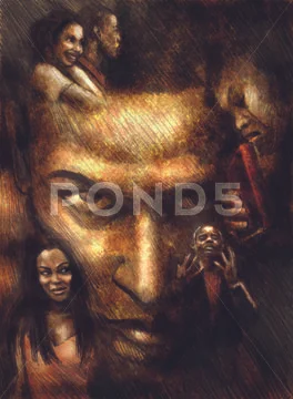 Mind Of A Man Stock Illustration