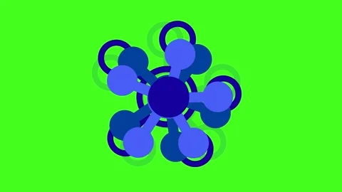 Mind Map animated icon animation video on green screen Stock Footage 341406062