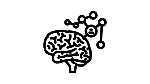 Mind map brainstorm line icon animation Stock Footage 326754101
