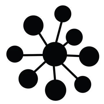 Mind map icon. mind mapping sign. flat style. Illustrazione stock