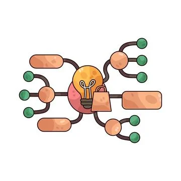 Mind Map illustration Stock Illustration