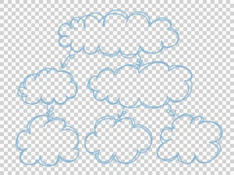 Mind mapping connection Artwork for presentation. Stock Illustration