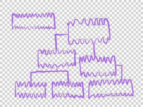 Mind mapping, map, connecting,creating , information, graph. Illustrazione stock