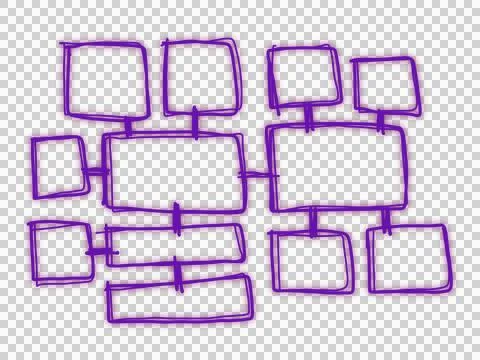 Mind mapping, map, connecting,creating , information, graph. Illustrazione stock