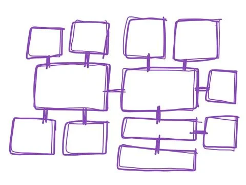 Mind mapping, map, connecting,creating , information, graph. Illustrazione stock