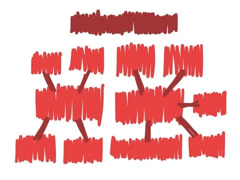 Mind mapping, map, connecting,creating , information, graph. 스톡 일러스트