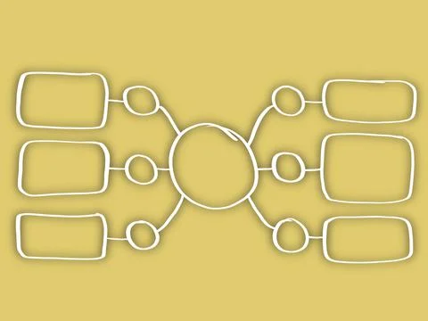 Mind mapping, map, think, data, information, infographic, presentation. Stock Illustration