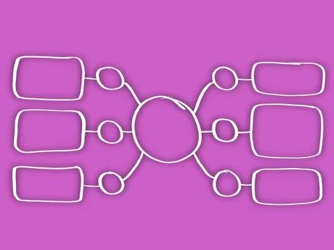 Mind mapping, map, think, data, information, infographic, presentation. Stock Illustration