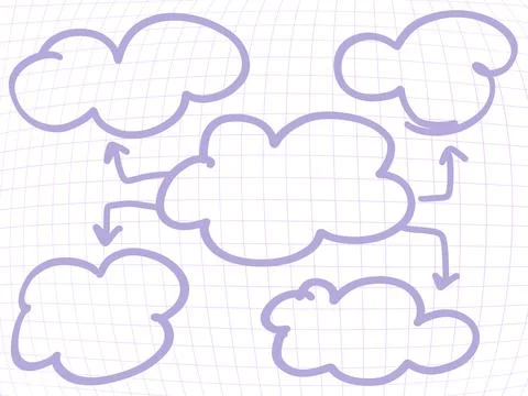 Mind mapping, map, think, data, information, infographic, presentation. 스톡 일러스트