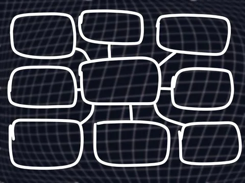 Mind mapping, map, think, data, information, infographic, presentation. 스톡 일러스트