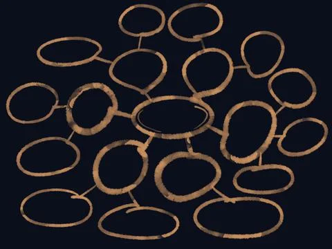 Mind mapping, map, think, data, information, infographic, presentation. Stock Illustration