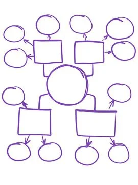 Mind mapping, map, think, data, information, infographic, presentation. 스톡 일러스트