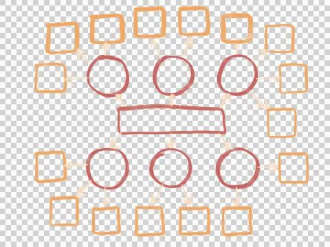 Mind mapping, map, think, data, information, infographic, presentation. Stock Illustration